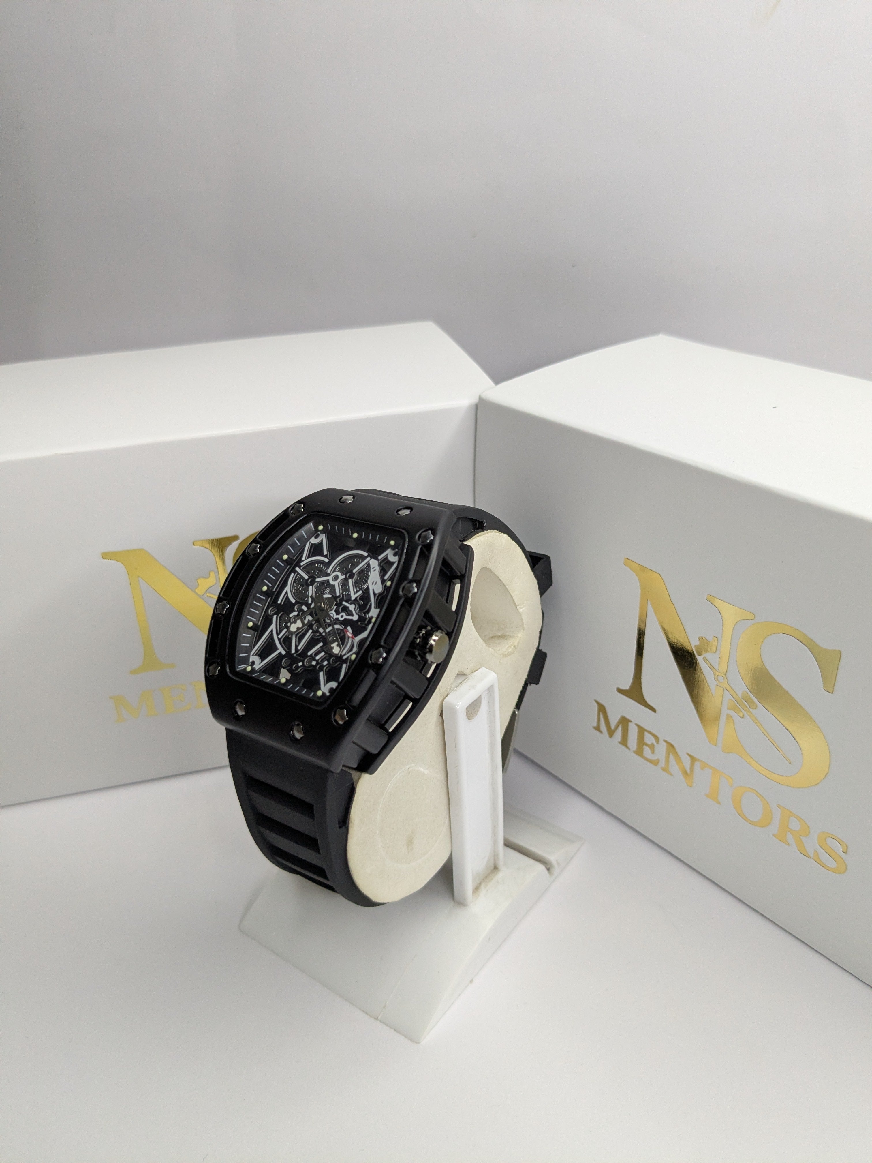 RM Black Metal Watch For Men