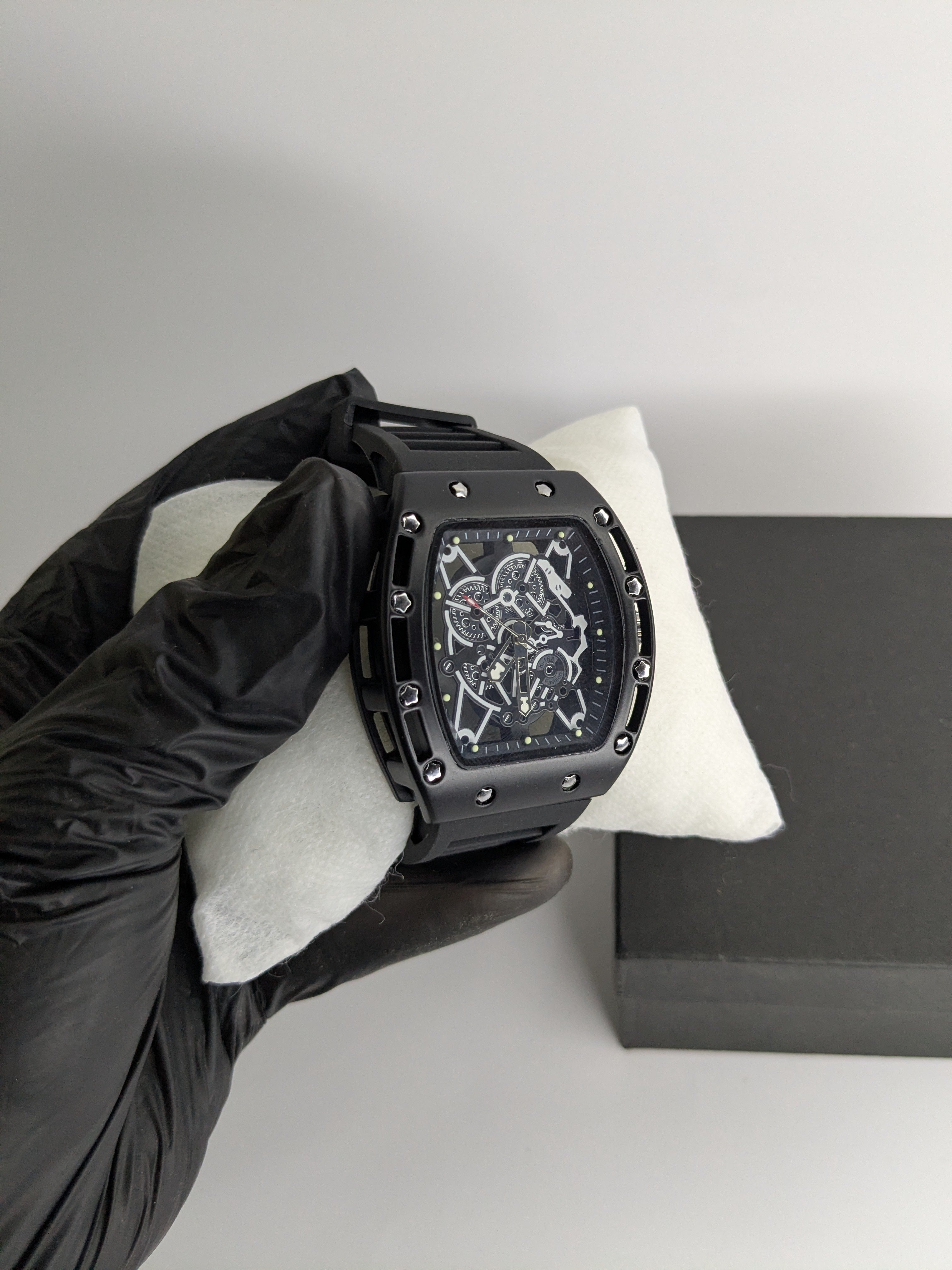 RM Black Metal Watch For Men