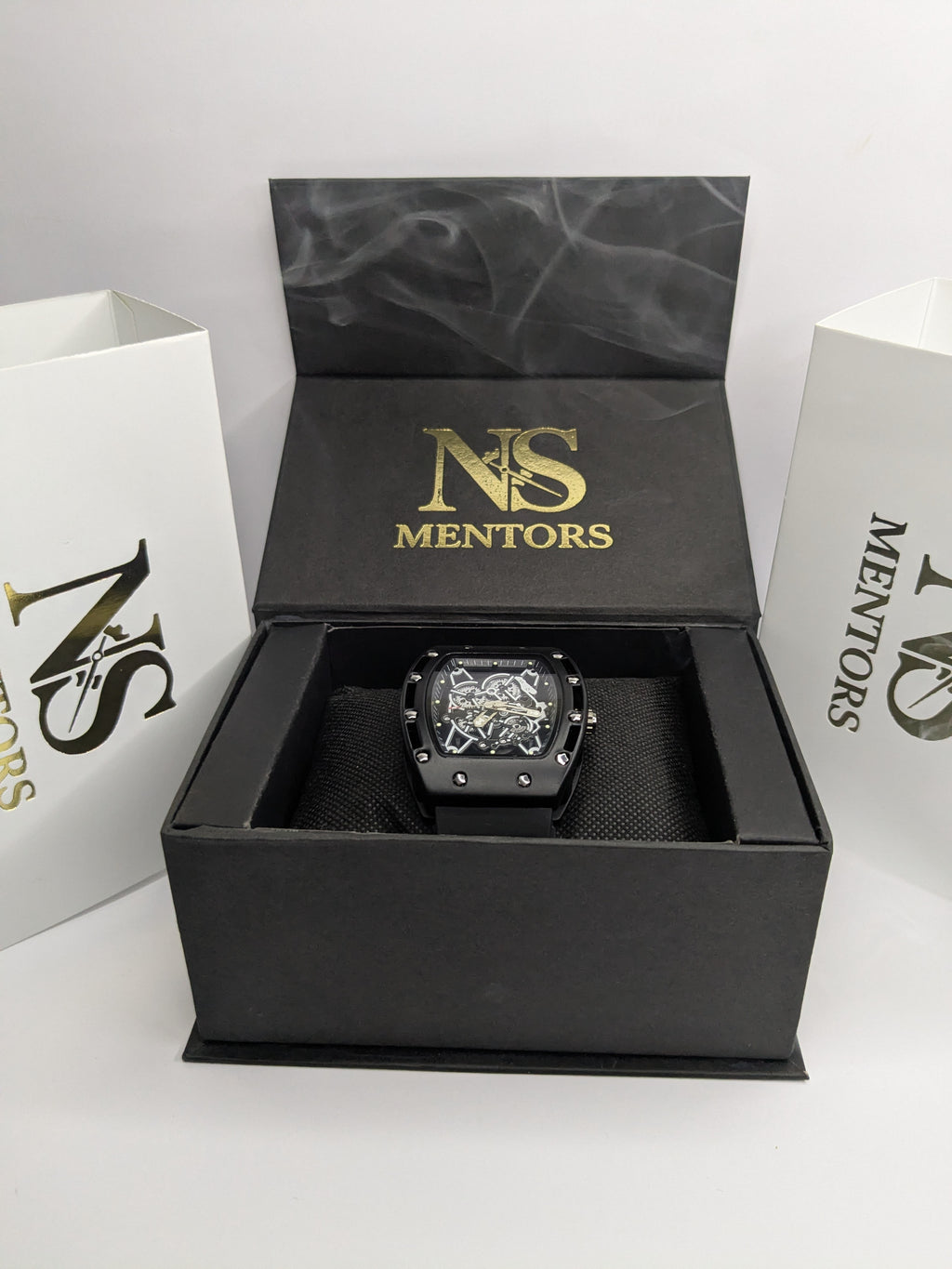 RM Black Metal Watch For Men