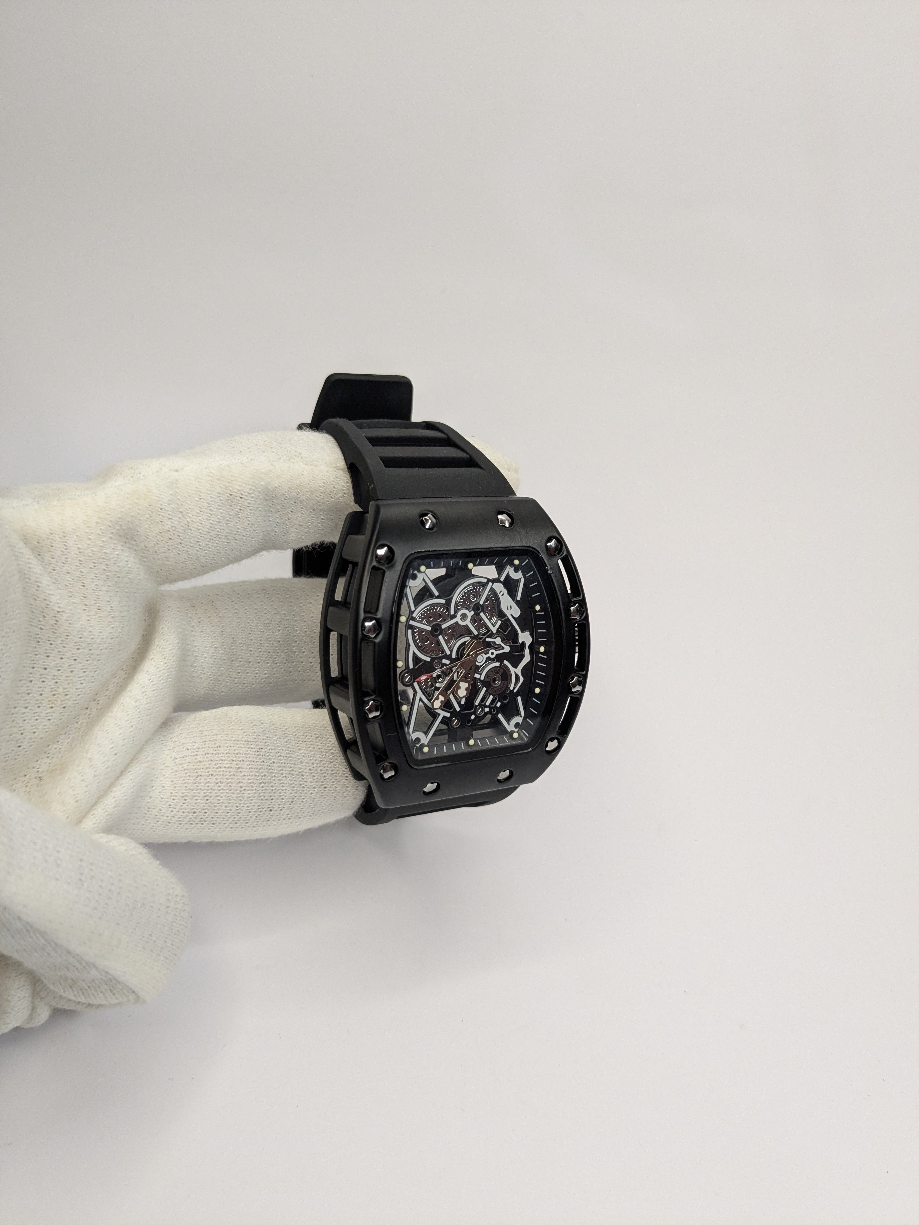 RM Black Metal Watch For Men